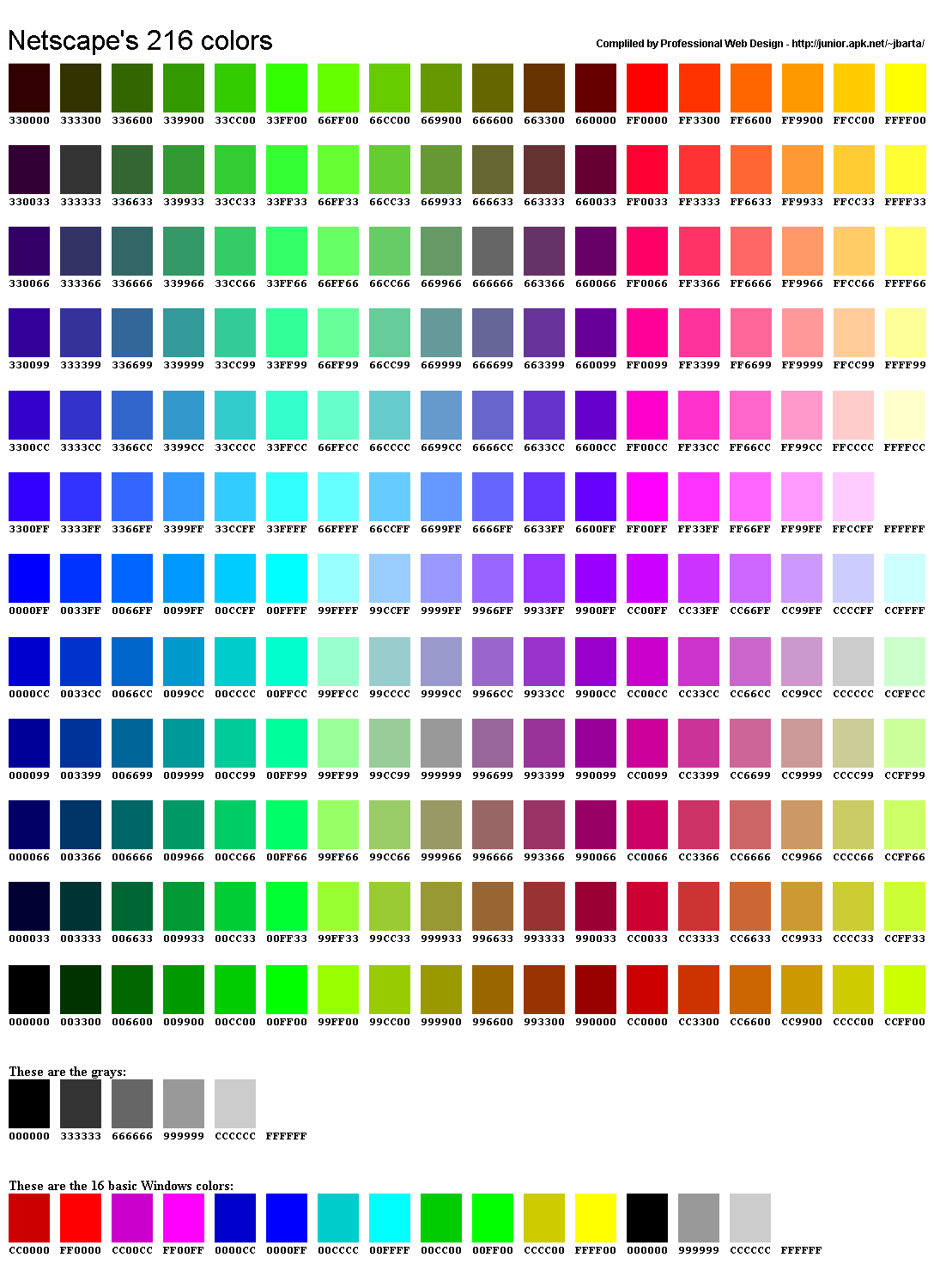 snarkdreams-emporium-color-codes