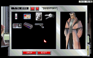 Inventory example from Rise of the Dragon